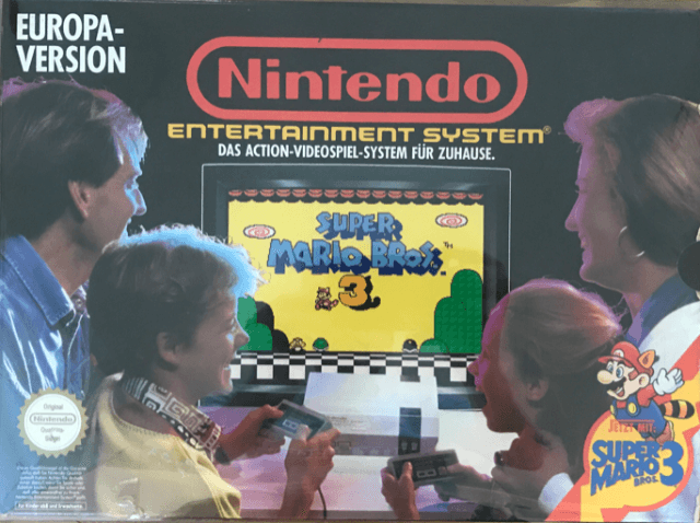 Super Mario Control Deck box art for NES